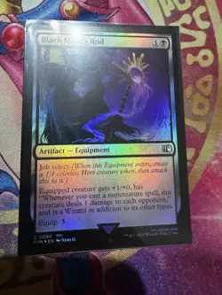 Magic the Gathering Final Fantasy #90 Black Mage's Rod Foil - Image 1
