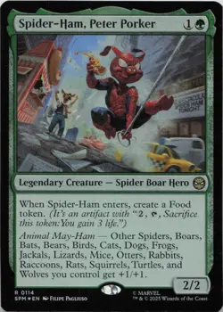 Spider-Ham, Peter Porker - FOIL - R Marvel's Spider-Man 114 - MTG - Image 1