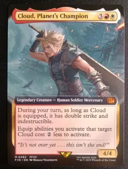 MTG Final Fantasy - Cloud, Planet's Champion - Extended Art Mythic - Image 1