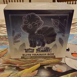 Pokemon TCG Sword & Shield Silver Tempest Elite Trainer Box Alolan Vulpix - Image 1