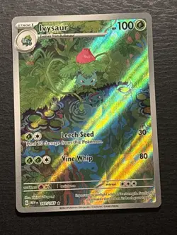 Ivysaur 167/165 Pokemon TCG Illustration Rare Holo Foil Card Near Mint NM - Image 1