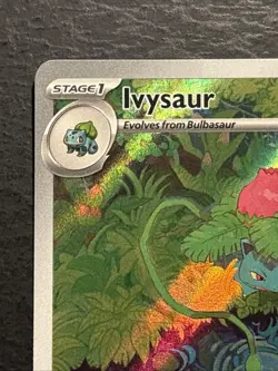 Ivysaur 167/165 Pokemon TCG Illustration Rare Holo Foil Card Near Mint NM - Image 2