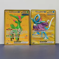 Iron Leaves ex 213/162 & Walking Wake ex 215/162 SV05 Pokemon Temporal Bundle - Image 1
