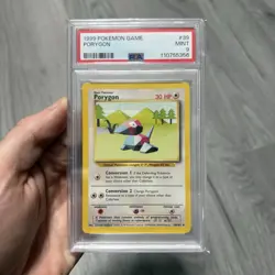 Pokemon 1999 Game Base Set Porygon #39 PSA 9 - Image 1