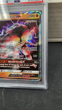 2017 BUZZWOLE GX SUN & MOON CRIMSON INVASION POKEMON TCG PSA 10 GEM MINT #57 - Image 3