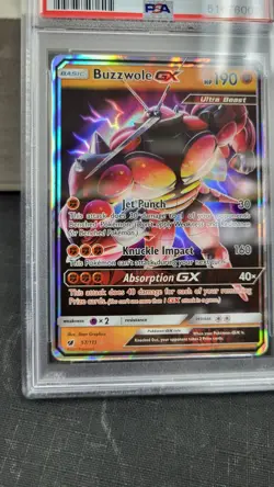 2017 BUZZWOLE GX SUN & MOON CRIMSON INVASION POKEMON TCG PSA 10 GEM MINT #57 - Image 4