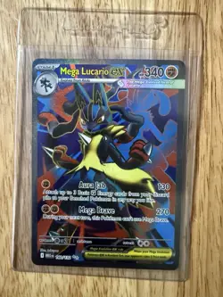Mega Lucario ex 160/132 Me01: Mega Evolution Holo SIR rare Pokemon TCG - Image 1