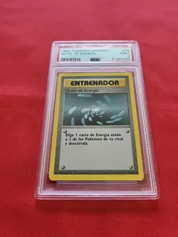 Pokemon: Energy Removal #92/102 SPANISH Base Set Vintage WOTC 1999 - PSA 9 - A33 - Image 3