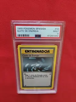 Pokemon: Energy Removal #92/102 SPANISH Base Set Vintage WOTC 1999 - PSA 9 - A33 - Image 4