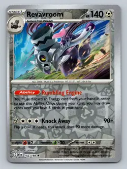 Pokemon Revavroom Deck Exclusives 142/198 Near Mint NM Reverse Holo - Image 1