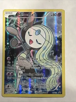 Pokemon TCG Meloetta Black Star Promo XY120 Full Art Ultra Rare Holo LP - Image 1