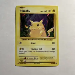 Pokemon- Pikachu - 35/108 - Cracked Ice Holo Theme Deck Exclusive Evolution - LP - Image 1
