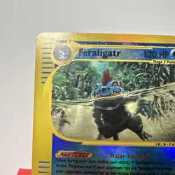 Pokemon TCG Feraligatr Expedition 12/165 Reverse Holo Rare DMG - Image 2