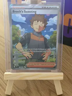 Pokemon TCG Brock's Scouting Trainer Full Art Journey Together 179/159 Mint - Image 1