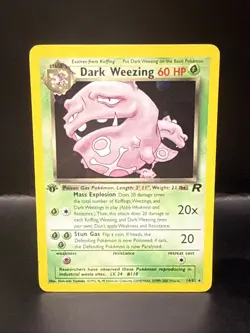 Pokemon Dark Weezing - 1st Edition Team Rocket 14/82 Rare Holo - Image 1
