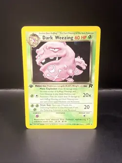 Pokemon Dark Weezing - 1st Edition Team Rocket 14/82 Rare Holo - Image 3