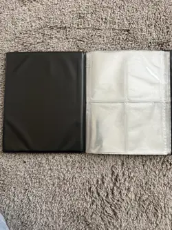 Wizards of the Coast Pokemon TCG 4-Pocket Album Binder Blue Black 1999 Pikachu - Image 4