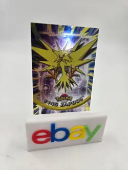 Zapdos #145 - Silver Foil - Topps Pokemon Series 3 Blue Logo LP - Image 1