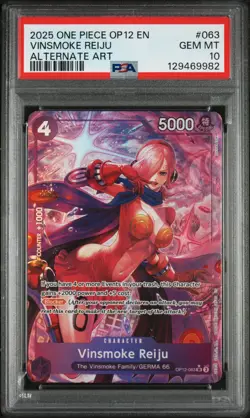 Vinsmoke Reiju #063 Alternate Art | One Piece OP12 Legacy of the Master | PSA 10 - Image 2