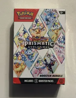 Sealed Prismatic Evolutions Booster Bundle English Pokemon TCG 6 Packs - Image 1