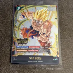 Son Goku FP-034 Release Event Winner Tournament Promo Dragon Ball Card Fusion W - Image 2