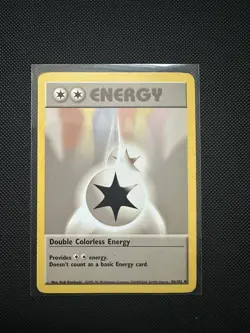 Pokemon Double Colorless Energy 96/102 Base Set LP Vintage TCG Uncommon Card - Image 1