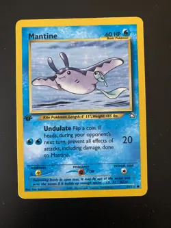 Mantine 64/111 1st Edition Neo Genesis Pokemon Card NM - Image 1