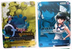 4 x One Piece, Store Tournament Winner's Prize Cards... - Image 2