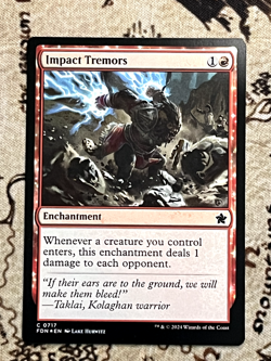 Impact Tremors - Foundations - 717 - #Lightly Played Foil Magic the Gathering - Image 1