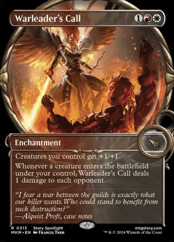 Warleader's Call - Foil - Showcase Light Play, English Magic the Gathering MTG M - Image 1