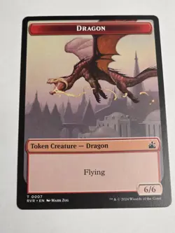 MTG - Dragon Token - Ravnica Remastered - Image 1