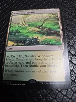 1x Windswept Heath Khans Tarkir NM x1 Mtg Magic the Gathering Changie - Image 1