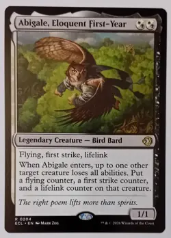 Abigale, Eloquent First-Year. 0204. Lorwyn Eclipsed. MTG - Image 1