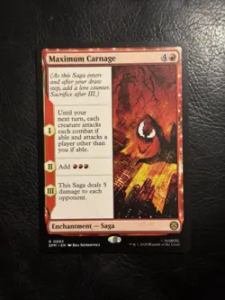 Maximum Carnage Marvel's Spider-Man Regular Rare 0083 MTG - Image 1