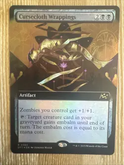 Cursecloth Wrappings - Foil - Extended Art Aetherdrift MTG - Image 1