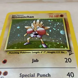 Hitmonchan 8/130 Holo Rare Pokemon 2000 Base Set 2 LP - Image 4
