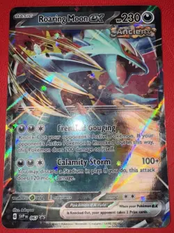 Roaring Moon ex #067 Pokemon SV Black Star Promos SVP EN In EX+ Condition - Image 1