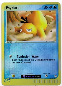 Psyduck 73/100 Pokemon TCG EX Sandstorm Reverse Holo - Image 1