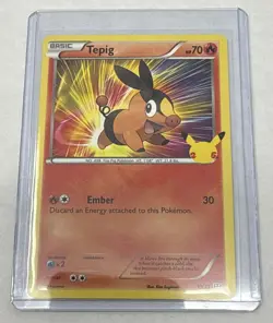 Tepig 13/25 Non Holo - 2021 Pokemon 25th Anniversary McDonalds Promo - Image 1