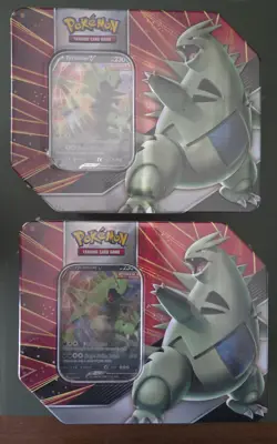 LOT OF 2 - Pokemon Battle Styles V Strikers Tyranitar V Factory Sealed Tin - Image 1