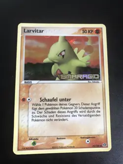 LARVITAR HOLO REVERSE - POKEMON 52/106 EX SMARAGD DEUTSCH NEAR MINT CONDITION - Image 1