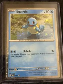 Pokemon SV Promo Bulbasaur Charmander Squirtle #46/47/48 [Black Star Promo] Set - Image 4