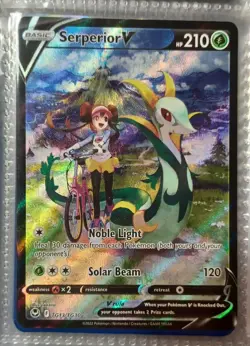 Pokemon Serperior V Ultra Rare SWSH12: Silver Tempest Trainer Gallery TG13/TG30 - Image 1