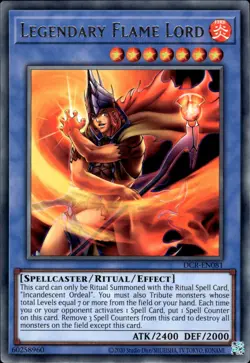 Legendary Flame Lord - Rare DCR-EN081 - NM - YuGiOh - Image 1