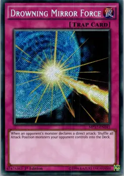 Yugioh Drowning Mirror Force MP17-EN041 1st Edition Secret Rare NM - Image 1