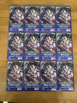 One Piece Op-14 Sleeved Booster (12) & Double Pack (4) The Azure Sea’s Seven Lot - Image 4