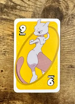 Mewtwo #9 Yellow Uno Deck Pokemon Card Nintendo Pocket Monsters Promo Rare - Nm - Image 1