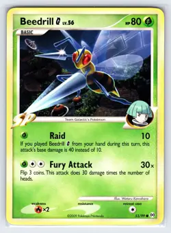 Beedrill 53/99 2009 Platinum Arceus Set Pokemon Card Nintendo Common - Nm/Vlp - Image 1