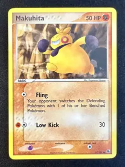 Makuhita 57/109 2003 EX Ruby & Sapphire Nintendo Pokemon Card Common - Vlp - Image 1