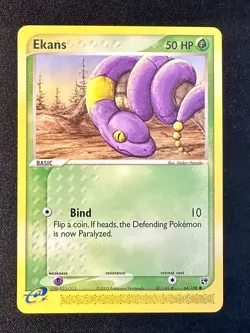 Ekans 64/100 2003 EX Sandstorm Pokemon Card Non Holo E-Series Common - Vlp - Image 1